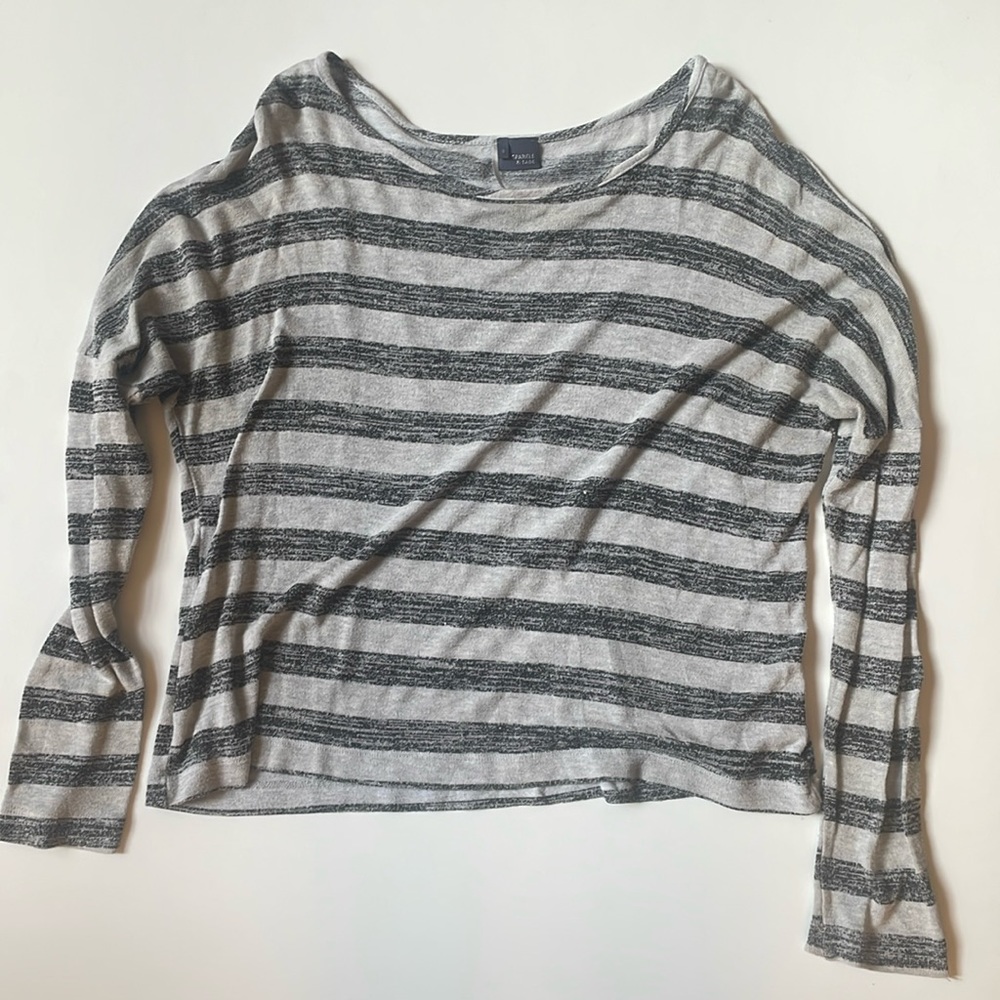 Sparkle & Fade Long Sleeve Striped Top
